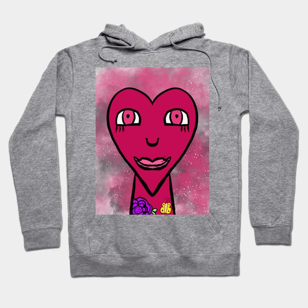 heartface Hoodie by AlienClownThings